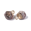 Natural Rhodonite Pendants G-N359-18G-12-2