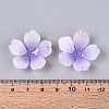 Flower Acrylic Bead Caps X-SACR-T017-51F-4