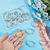 20Pcs Alloy Spring Gate Rings PALLOY-SC0010-53A-P-3