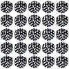 48Pcs Opaque Acrylic European Beads OACR-SC0002-84-7