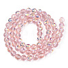 Transparent Electroplate Glass Beads Strands LS-EGLA-N012-001-B06-2