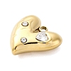 PVD Vacuum Plating 304 Stainless Steel Rhinestone Pendants STAS-S163-37G-2