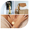 10Pcs 2 Colors Anti-Tarnish 201 Stainless Steel Pendants STAS-DC0016-65-7