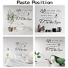 PVC Quotes Wall Sticker DIY-WH0200-013-3