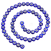 Handmade Evil Eye Lampwork Beads Strands LAMP-PA0001-50B-7