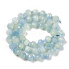 Natural Dyed White Jade Beads Strands G-H057-A22-08-3