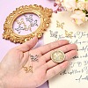 2Pcs 2 Colors Brass Pave Clear Cubic Zirconia Connector Charms KK-YW0004-27-5