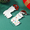 Cute Christmas Sheep Acrylic Dangle Stud Earrings QW2169-4