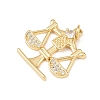 Brass Micro Pave Cubic Zirconia Pendants KK-G544-29G-2