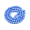 Electroplate Glass Beads Strands EGLA-A044-P6mm-B17-2