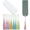 DIY Bookmark Making Kits. with Transparent Acrylic & Polyester Tassel Decoration DIY-SP0001-92B-1