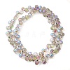 Electroplate Glass Beads Strands X-EGLA-D030-17K-2
