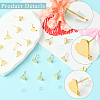 20Pcs Brass Stud Earring Findings KK-SC0006-80-3