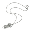 304 Stainless Steel Cable Chains Macrame Pouch Empty Stone Holder for Pendant Necklaces Making NJEW-TA00085-01-1