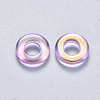 Transparent Spray Painted Glass Beads GLAA-S190-003A-03-2