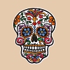 Skull Computerized Embroidery Cloth Sew on Patches PW-WG37707-01-1