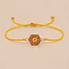 Bohemian Style Glass Seed Beaded Link Bracelets PL8601-6-1