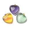 Natural Fluorite Pendants G-C155-02A-G-1