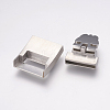 304 Stainless Steel Magnetic Clasps with Glue-in Ends STAS-E144-168P-4