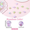 50Pcs UV Plating Rainbow Iridescent Opaque Acrylic Beads OACR-SC0003-06-2