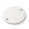 304 Stainless Steel Connector Charms STAS-P398-01P-2