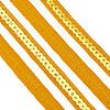 Sparkle Polyester Lace Ribbons OCOR-WH0090-67C-1