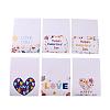 Rectangle Paper Greeting Cards DIY-F096-12-2