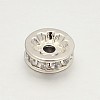 CZ Brass Micro Pave Grade AAA Cubic Zirconia Bead Spacers LS-KK-O062-01P-NR-1