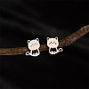 304 Stainless Steel Stud Earrings WG96B92-02-1