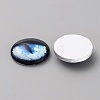 Glass Cabochons GLAA-WH0033-75F-08-2