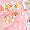 Acrylic Heart Pendants PALLOY-PH01691-3
