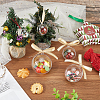 25Pcs 5 Styles Transparency Acrylic Christmas Balls Pendants DIY-CP0013-38-4
