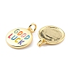 Brass Enamel Pendants LS-KK-K250-25G-2
