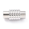304 Stainless Steel Magnetic Clasps with Glue-in Ends STAS-M290-02P-1