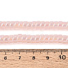 AB Color Plated Imitation Jade Glass Beads Strands GLAA-T026-3x6mm-J05-4