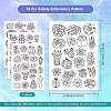 4 Sheets 11.6x8.2 Inch Stick and Stitch Embroidery Patterns DIY-WH0455-056-2