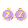 Golden Plated Alloy Enamel Charms ENAM-S118-10Z-1