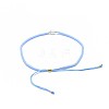 Adjustable Natural Agate Braided Bead Bracelets BJEW-F391-A11-4