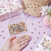 192Pcs 24 Colors Flower Sew on Rhinestones RB-GA0001-07-3