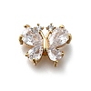 Brass Micro Pave Cubic Zirconia Pendants KK-D312-13G-1