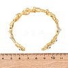 Brass Cuff Bangles for Women BJEW-C140-34G-5