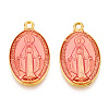 Brass Enamel Pendants KK-S345-180E-1