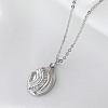Ocean Summer Brass Pave Clear Cubic Zirconia Pendant Necklaces FS-WG82AA1-08-1