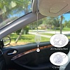 2Pcs 201 Stainless Steel Tree of Life Shape & Rainbow Crystal Glass Hanging Suncatcher HJEW-TA00446-9