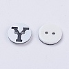Plastic Buttons BUTT-A010-20L-Y-2