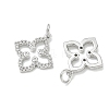 SHEGRACE Brass Micro Pave Clear Cubic Zirconia Pendants XGRQ3P670-637P-2