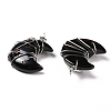 Natural Obsidian Pendants G-B023-01P-01-3