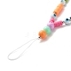 Acrylic Beads and Handmade Polymer Clay Beads Mobile Straps HJEW-JM00582-3
