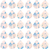 50G UV Plating Plastic Charms KY-CY0001-08A-7