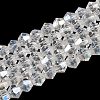 Transparent Electroplate Glass Beads Strands LS-GLAA-F029-2mm-A13-1